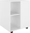 vidaXL - Kast - verrijdbaar - 60x53x72 - cm - spaanplaat - wit