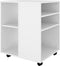 vidaXL - Kast - verrijdbaar - 60x53x72 - cm - spaanplaat - wit