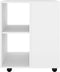 vidaXL - Kast - verrijdbaar - 60x53x72 - cm - spaanplaat - wit