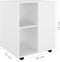 vidaXL - Kast - verrijdbaar - 60x53x72 - cm - spaanplaat - wit