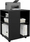 vidaXL - Kast - verrijdbaar - 60x53x72 - cm - spaanplaat - zwart