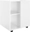 vidaXL - Kast - verrijdbaar - 60x53x75 - cm - spaanplaat - hoogglans - wit
