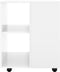 vidaXL - Kast - verrijdbaar - 60x53x75 - cm - spaanplaat - hoogglans - wit