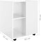 vidaXL - Kast - verrijdbaar - 60x53x75 - cm - spaanplaat - hoogglans - wit