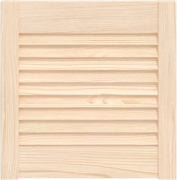vidaXL - Kastdeur - met - lamellen - 39,5x39,4 - cm - massief - grenenhout