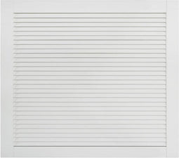 vidaXL - Kastdeur - met - lamellen - 39,5x49,4 - cm - massief - grenenhout - wit