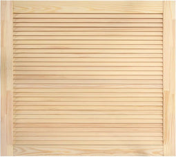 vidaXL - Kastdeur - met - lamellen - 39,5x49,4 - cm - massief - grenenhout