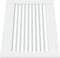 vidaXL - Kastdeur - met - lamellen - 39,5x49,4 - cm - massief - grenenhout - wit