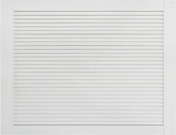 vidaXL - Kastdeur - met - lamellen - 39,5x59,4 - cm - massief - grenenhout - wit
