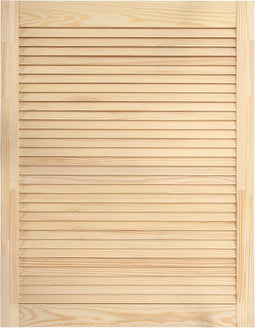 vidaXL - Kastdeur - met - lamellen - 61,5x39,4 - cm - massief - grenenhout