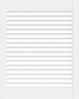 vidaXL - Kastdeur - met - lamellen - 61,5x49,4 - cm - massief - grenenhout - wit