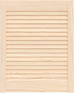 vidaXL - Kastdeur - met - lamellen - 61,5x49,4 - cm - massief - grenenhout