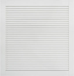 vidaXL - Kastdeur - met - lamellen - 61,5x59,4 - cm - massief - grenenhout - wit
