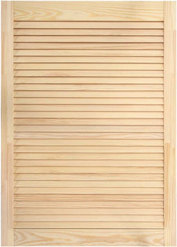 vidaXL - Kastdeur - met - lamellen - 69x39,4 - cm - massief - grenenhout
