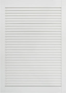 vidaXL - Kastdeur - met - lamellen - 69x39,4 - cm - massief - grenenhout - wit