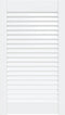 vidaXL - Kastdeur - met - lamellen - 69x39,4 - cm - massief - grenenhout - wit