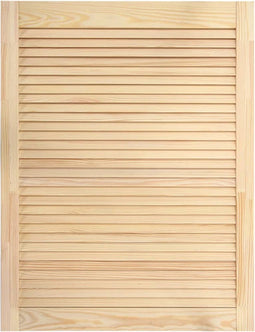 vidaXL - Kastdeur - met - lamellen - 69x49,4 - cm - massief - grenenhout