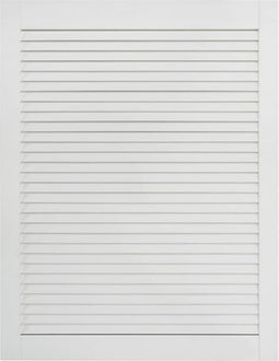 vidaXL - Kastdeur - met - lamellen - 69x49,4 - cm - massief - grenenhout - wit