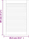 vidaXL - Kastdeur - met - lamellen - 69x49,4 - cm - massief - grenenhout - wit