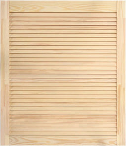 vidaXL - Kastdeur - met - lamellen - 69x59,4 - cm - massief - grenenhout