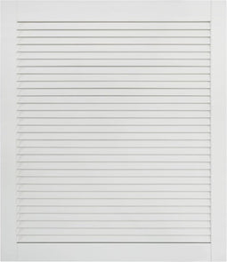 vidaXL - Kastdeur - met - lamellen - 69x59,4 - cm - massief - grenenhout - wit