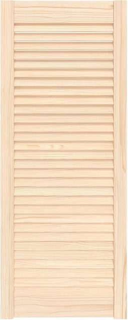 vidaXL - Kastdeur - met - lamellen - 99,3x39,4 - cm - massief - grenenhout