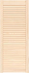 vidaXL - Kastdeur - met - lamellen - 99,3x39,4 - cm - massief - grenenhout