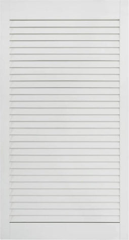 vidaXL - Kastdeur - met - lamellen - 99,3x39,4 - cm - massief - grenenhout - wit