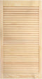 vidaXL - Kastdeur - met - lamellen - 99,3x39,4 - cm - massief - grenenhout