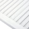 vidaXL - Kastdeur - met - lamellen - 99,3x39,4 - cm - massief - grenenhout - wit