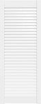 vidaXL - Kastdeur - met - lamellen - 99,3x39,4 - cm - massief - grenenhout - wit