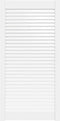 vidaXL - Kastdeur - met - lamellen - 99,3x49,4 - cm - massief - grenenhout - wit