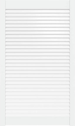 vidaXL - Kastdeur - met - lamellen - 99,3x59,4 - cm - massief - grenenhout - wit