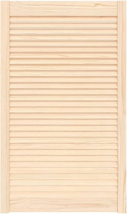 vidaXL - Kastdeur - met - lamellen - 99,3x59,4 - cm - massief - grenenhout