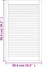 vidaXL - Kastdeur - met - lamellen - 99,3x59,4 - cm - massief - grenenhout