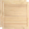 vidaXL - Kastdeuren - met - lamellen - 2 - st - 39,5x39,4 - cm - massief - grenenhout