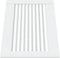 vidaXL - Kastdeuren - met - lamellen - 2 - st - 39,5x49,4 - cm - grenenhout - wit