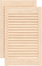 vidaXL - Kastdeuren - met - lamellen - 2 - st - 61,5x39,4 - cm - massief - grenenhout
