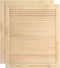 vidaXL - Kastdeuren - met - lamellen - 2 - st - 61,5x49,4 - cm - massief - grenenhout