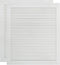 vidaXL - Kastdeuren - met - lamellen - 2 - st - 61,5x49,4 - cm - grenenhout - wit