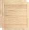vidaXL - Kastdeuren - met - lamellen - 2 - st - 61,5x59,4 - cm - massief - grenenhout