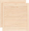 vidaXL - Kastdeuren - met - lamellen - 2 - st - 61,5x59,4 - cm - massief - grenenhout
