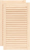 vidaXL - Kastdeuren - met - lamellen - 2 - st - 69x39,4 - cm - massief - grenenhout