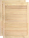 vidaXL - Kastdeuren - met - lamellen - 2 - st - 69x39,4 - cm - massief - grenenhout