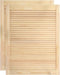 vidaXL - Kastdeuren - met - lamellen - 2 - st - 69x49,4 - cm - massief - grenenhout