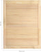 vidaXL - Kastdeuren - met - lamellen - 2 - st - 69x49,4 - cm - massief - grenenhout