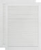 vidaXL - Kastdeuren - met - lamellen - 2 - st - 69x49,4 - cm - massief - grenenhout - wit