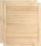 vidaXL - Kastdeuren - met - lamellen - 2 - st - 69x59,4 - cm - massief - grenenhout