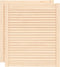 vidaXL - Kastdeuren - met - lamellen - 2 - st - 69x59,4 - cm - massief - grenenhout