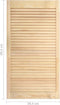 vidaXL - Kastdeuren - met - lamellen - 2 - st - 99,3x39,4 - cm - massief - grenenhout